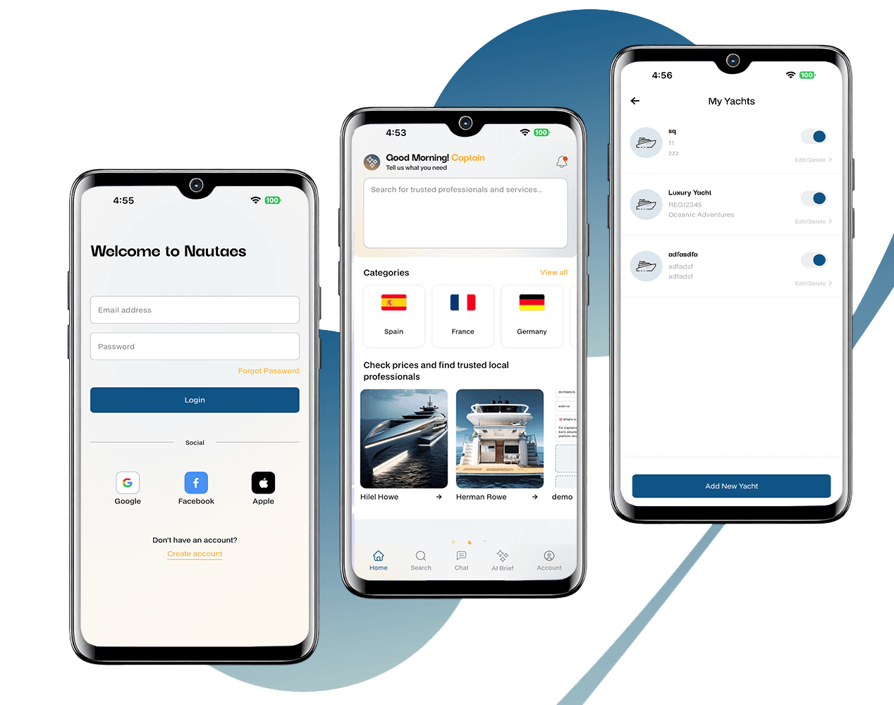 Mobile app mockup with ADR documentation